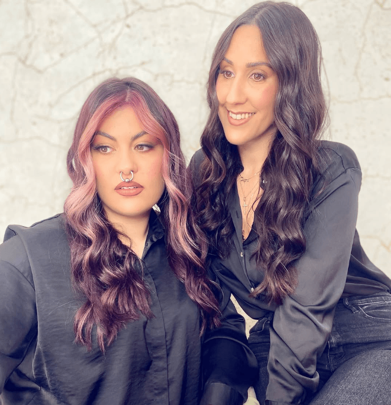 Saray y Dafne, equipo de Bellas Hair Studio